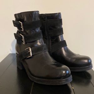 Miz Mooz leather boots. NEVER WORN! Smoke free home